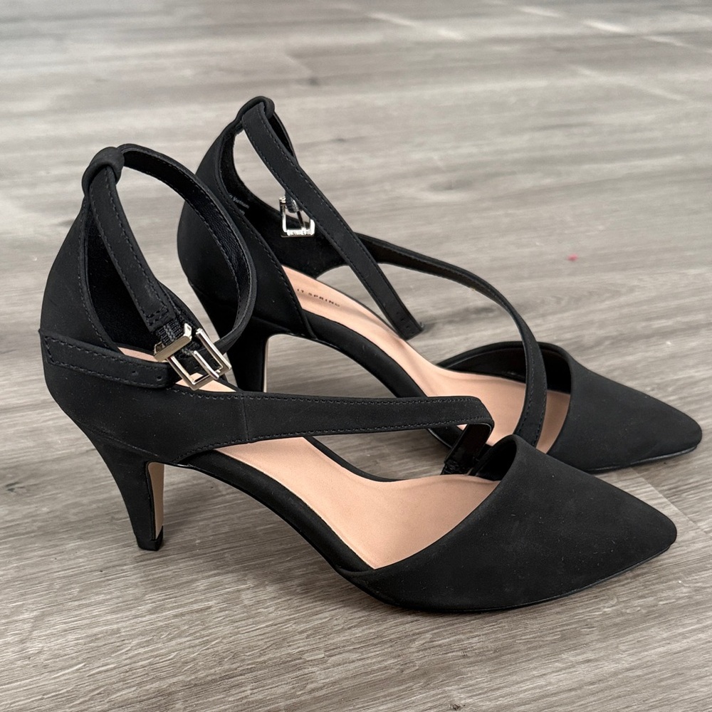 Call It Spring Black Strappy Heels - Picture 4 of 4